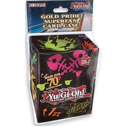 Konami Yu-Gi-Oh Card Case - GOLD PRIDE (Superfan)(Holds Over 70 Sleeved Cards)