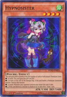 Yu-Gi-Oh Card - PEVO-EN025 - HYPNOSISTER (super rare holo)