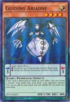 Yu-Gi-Oh Card - PEVO-EN027 - GUIDING ARIADNE (super rare holo)