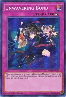 Yu-Gi-Oh Card - PEVO-EN043 - UNWAVERING BOND (super rare holo)