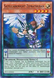 Yu-Gi-Oh Card - PEVO-EN044 - STELLARKNIGHT ZEFRATHUBAN (super rare holo)