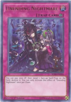Yu-Gi-Oh Card - BLRR-EN104 - UNENDING NIGHTMARE (ultra rare holo)