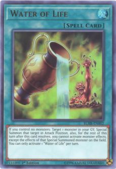 Yu-Gi-Oh Card - BLHR-EN002 - WATER OF LIFE (ultra rare holo)