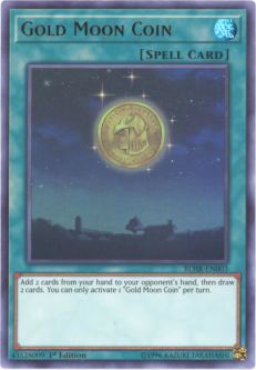 Yu-Gi-Oh Card - BLHR-EN003 - GOLD MOON COIN (ultra rare holo)