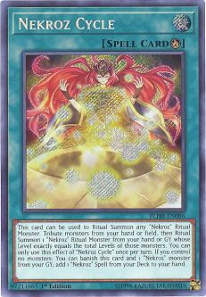 Yu-Gi-Oh Card - BLHR-EN086 - NEKROZ CYCLE (secret rare holo)