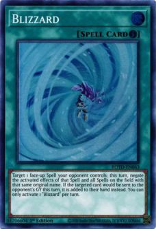 Yu-Gi-Oh Card - ROTD-EN063 - BLIZZARD (super rare holo)