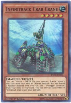Yu-Gi-Oh Card - INCH-EN003 - INFINITRACK CRAB CRANE (super rare holo)