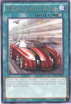 Yu-Gi-Oh Card - TDIL-EN089 - SPYRAL GEAR - BIG RED (rare)