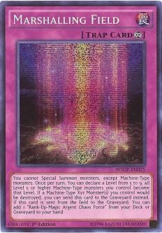 Yu-Gi-Oh Card - WSUP-EN025 - MARSHALLING FIELD (prismatic secret rare holo)