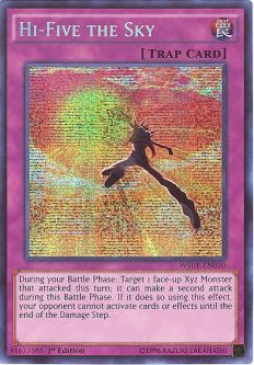 Yu-Gi-Oh Card - WSUP-EN030 - HI-FIVE THE SKY (prismatic secret rare holo)