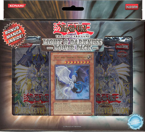 Yu-Gi-Oh Cards - Light & Darkness Dragon POWER PACK (w/ 2 DR04 packs, 1 Promo Card & Sample Manga)