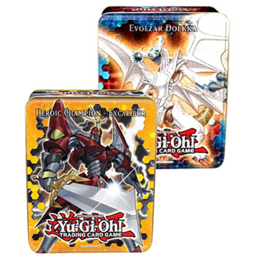 Yu-Gi-Oh Cards - 2012 Collectors Tins - SET of 2 (HC Excalibur & Evolzar Dolkka)