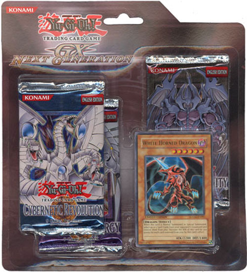 Yu-Gi-Oh Cards - GX Next Generation SPECIAL PACK (w/ White Horned Dragon promo & 3 Booster Packs)
