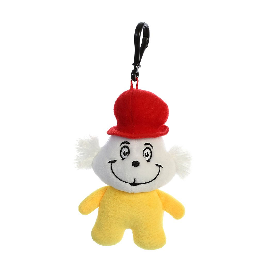 Aurora World Plush - Dr. Seuss - SAM I AM (Plastic Key Clip - 5 inch)