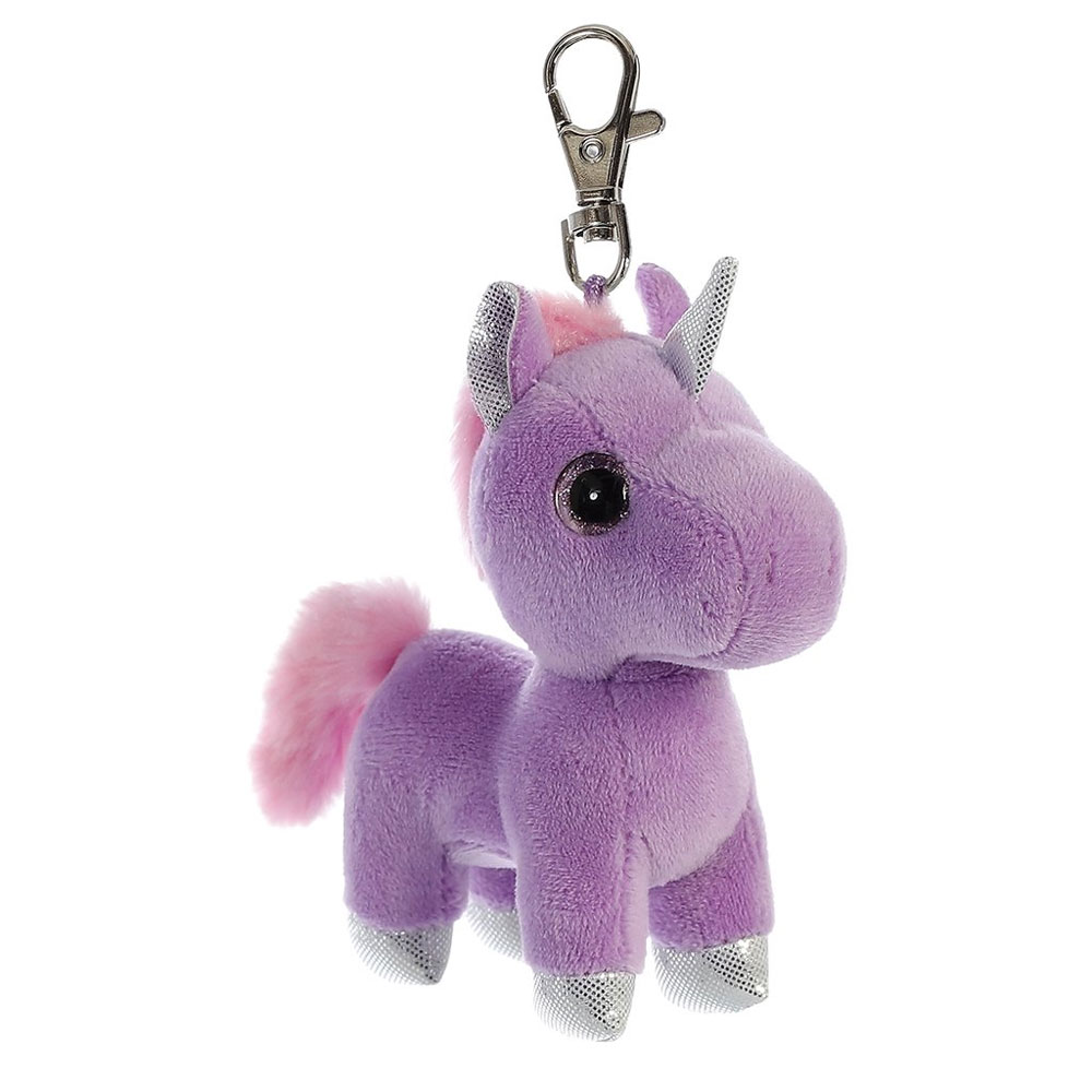 Aurora World Plush - Sparkle Tales - BONBON UNICORN (Key Clip - 5 inch)