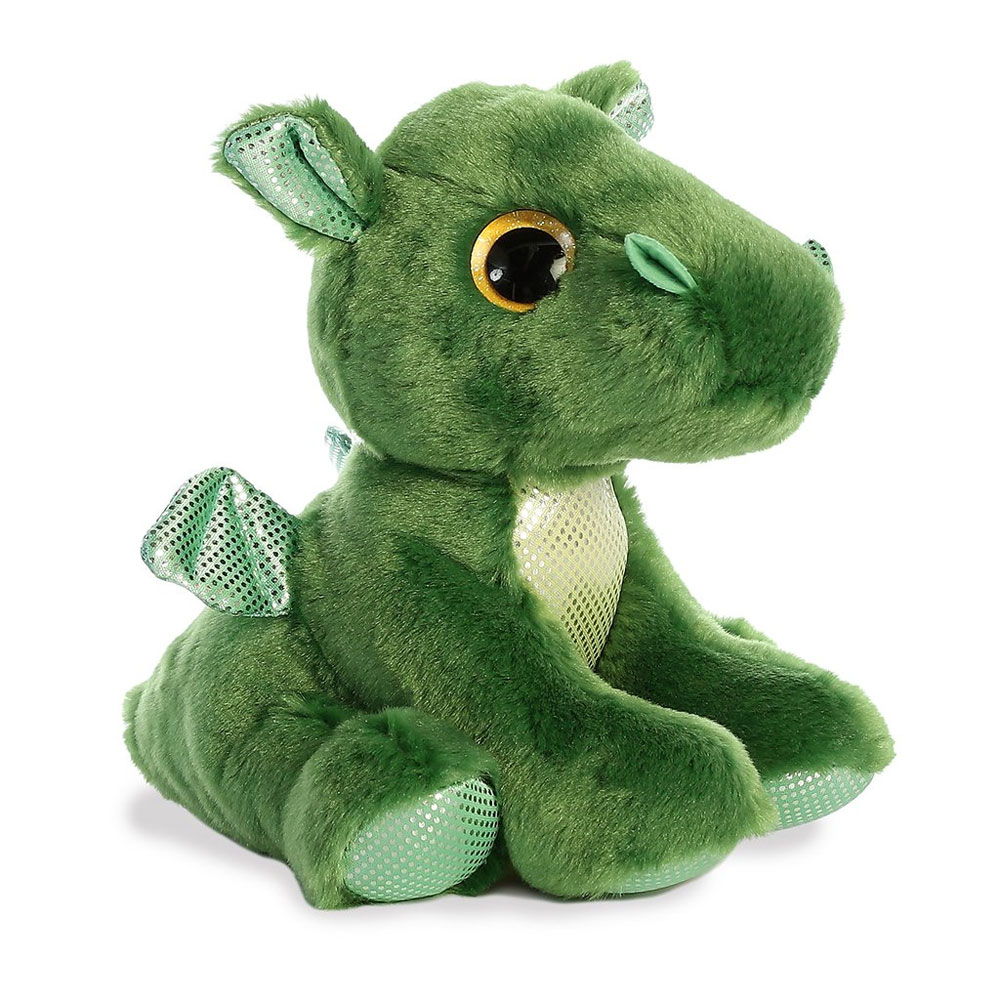 Aurora World Plush - Sparkle Tales - RUMBLE GREEN DRAGON (7 inch)