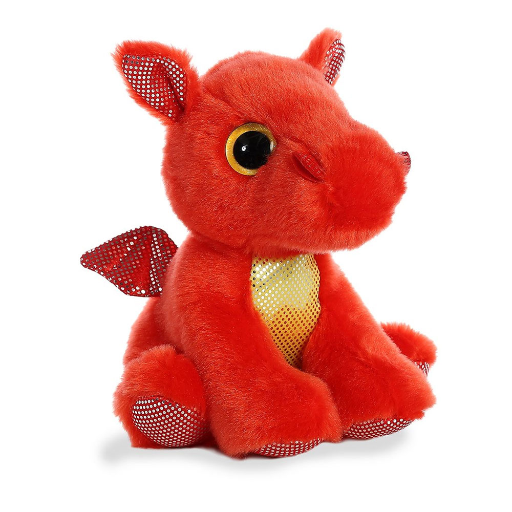 Aurora World Plush - Sparkle Tales - FLAME RED DRAGON (7 inch)