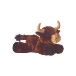 Aurora World Plush - Mini Flopsie - TORO the Dark Brown Bull (8 inch)