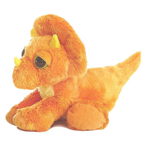 Aurora World Plush - Dreamy Eyes - TREY the Orange Triceratops (10 inch)