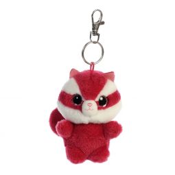 Aurora World Plush - YooHoo Friends Clip On - CHEWOO the Red Squirrel (3.5 inch)