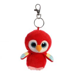 Aurora World Plush - YooHoo Friends Clip On - LORA the Scarlet Macaw (3.5 inch)