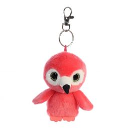 Aurora World Plush - YooHoo Friends Clip On - MANGO the Flamingo (3.5 inch)