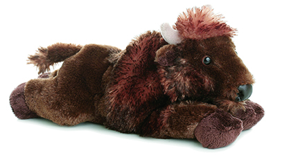 Aurora World Plush - Mini Flopsie - PLAINS the Buffalo (8 inch)