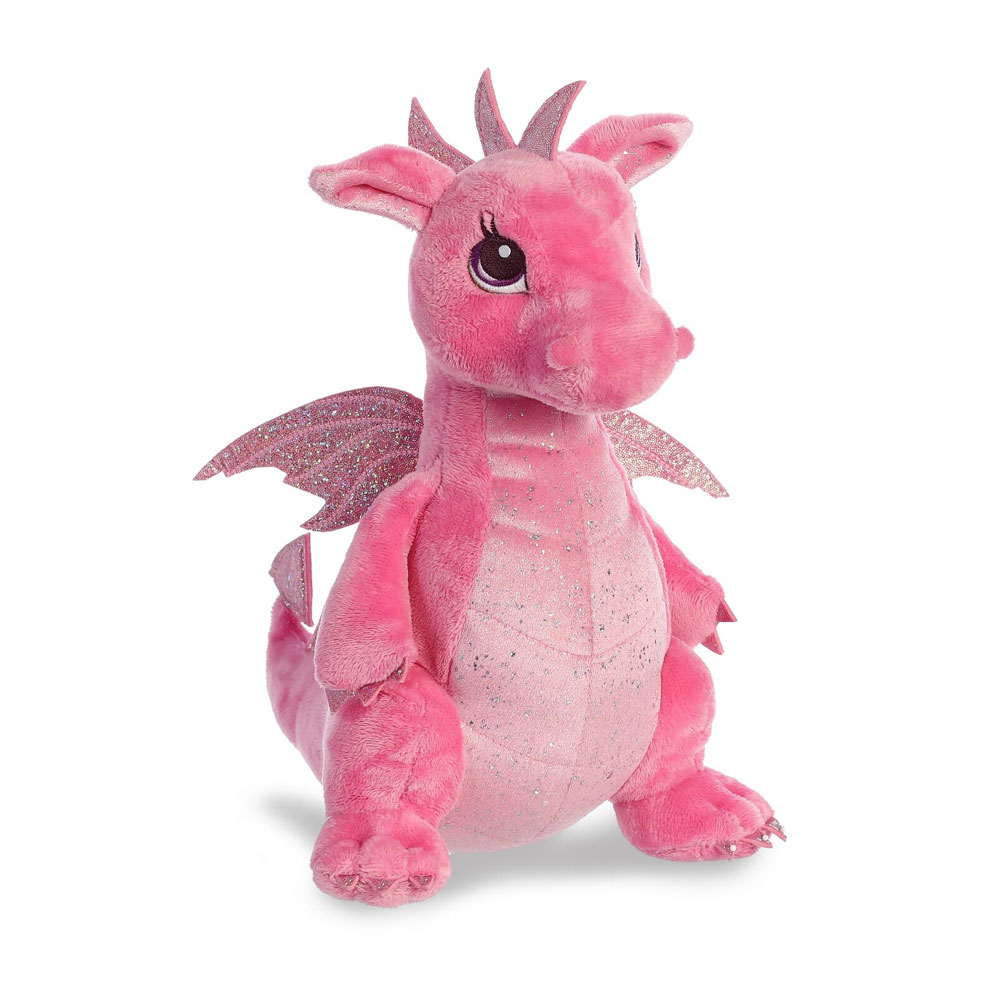 Aurora World Plush - Sparkle Tales - DAHLIA the Pink Dragon (12 inch)
