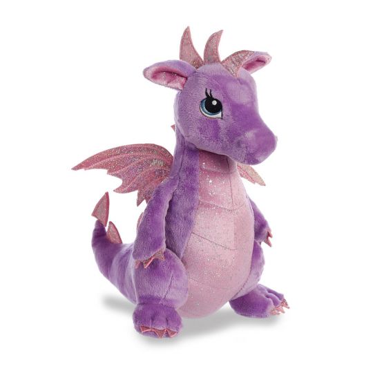 LARKSPUR the Purple Dragon Sparkle Tales - New 12 inch Aurora World Plush 