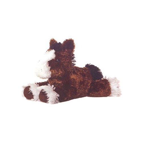 Aurora World Plush - Mini Flopsie - CLYDES the Dark Brown Clydesdale(8 inch)