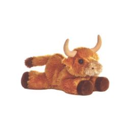 Aurora World Plush - Mini Flopsie - TORO the Light Brown Bull (8 inch)