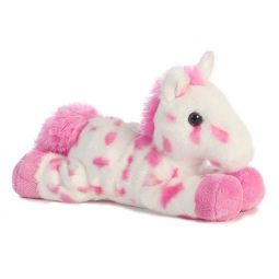 Aurora World Plush - Mini Flopsie - LADY the Pink & White Spotted Horse (8 inch)