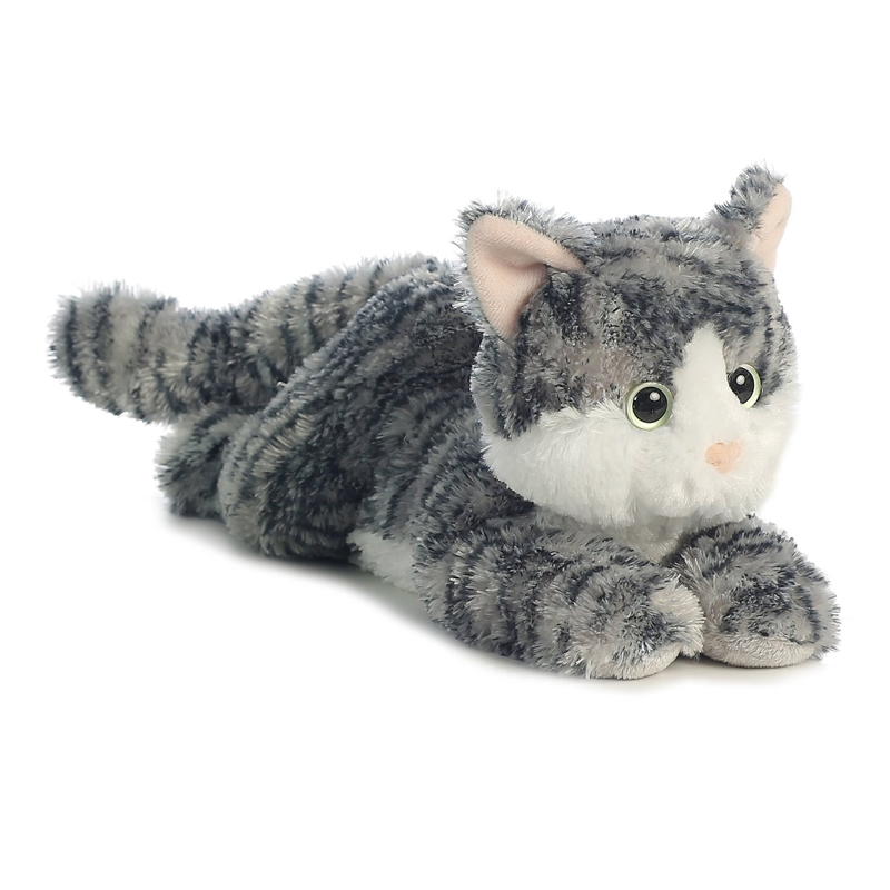 Aurora World Plush - Flopsie - LILY the Grey Tabby Cat (12 inch)