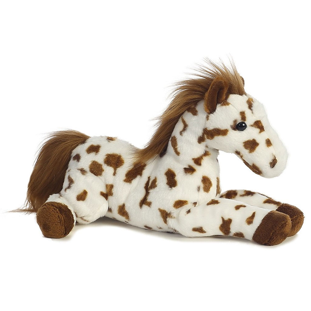 Aurora World Plush - Flopsie - SCOUT the Brown & White Spotted Horse (12 inch)