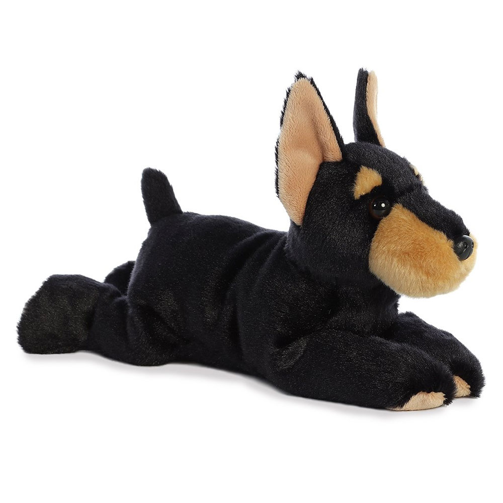 Aurora World Plush - Flopsie - DUKE the Doberman Dog (12 inch)