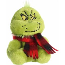 Aurora World Plush - Dr. Seuss Palm Pals - GRINCH WITH SCARF (5 inch)
