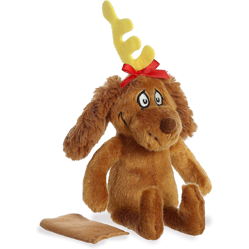 Aurora World Plush - Dr. Seuss' The Grinch Shoulderkin - MAX THE DOG (7 inch)