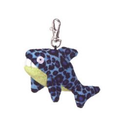 Aurora World Plush - Fanta-Sea Life Clip On - SHARK (Blue - 4 inch)