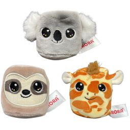 Aurora World Plush - Jungle Mallows - SET OF 3 (Giraffe, Sloth & Koala)(2.5 inch)