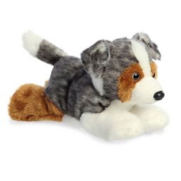 Aurora World Plush - Mini Flopsie - AUSTRALIAN SHEPHERD (8 inch)