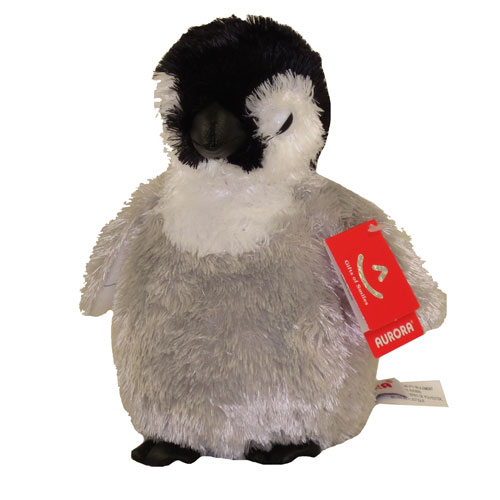 Aurora 31194 Mini Flopsie Emperor Penguin 8in Soft Toy Black and White for sale online 