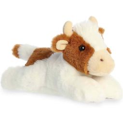Aurora World Plush - Mini Flopsie - GRAZY GUERNSEY COW (8 inch)