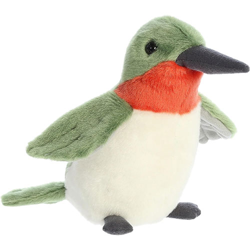 Aurora World Plush - Mini Flopsie - RUBY-THROATED HUMMINGBIRD (8 inch)