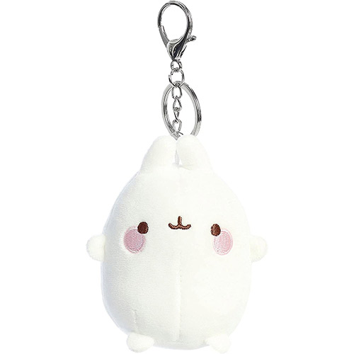 Aurora World Plush - Molang - MOLANG (Metal Keychain Clip-On)(4 inch)