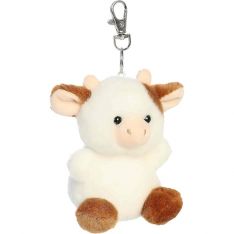 Aurora World Plush - Palm Pals - CAROLINE BROWN COW [Clip-On - 4 inch]