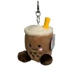 Aurora World Plush - Palm Pals - MILKY TEA BOBA [Clip-On - 4 inch]