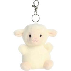 Aurora World Plush - Palm Pals - WOOLLY LAMB [Clip-On - 4 inch]