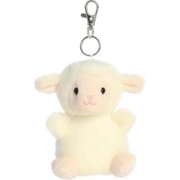 Aurora World Plush - Palm Pals - WOOLLY LAMB [Clip-On - 4 inch]