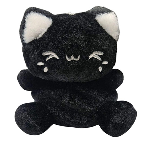 Aurora World Plush - Palm Pals - BLACK SESAME MEOWCHI [Tasty Peach](5 inch)