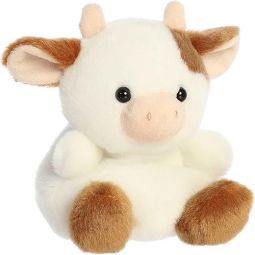Aurora World Plush - Palm Pals - CAROLINE BROWN COW (5 inch)